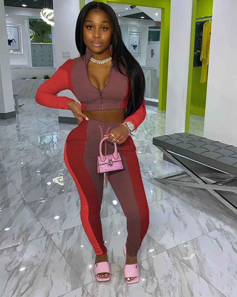 维安 New In Multi-color Patchwork Pants Set 7 维安 New In Multi-color Patchwork Pants Set