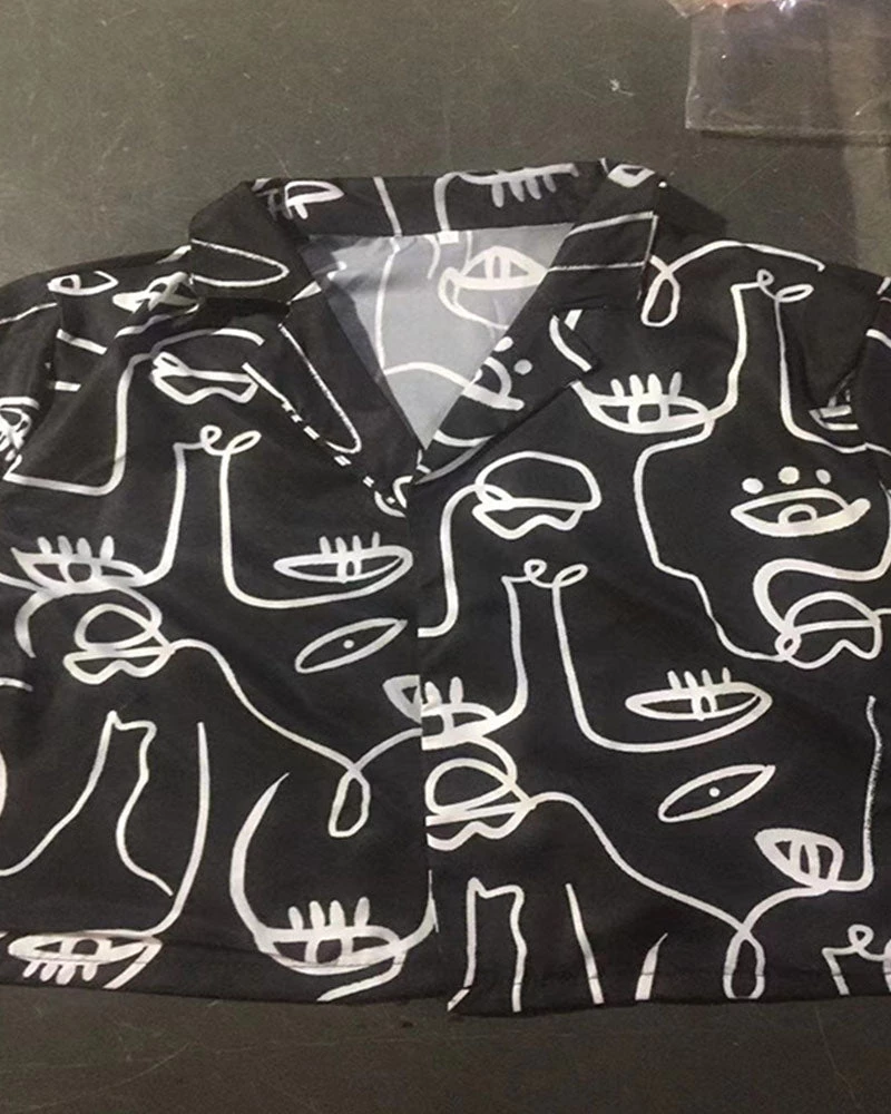 卓卡 ABSTRACT CARTOON SHIRT 3 卓卡 ABSTRACT CARTOON SHIRT