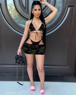 Divanewlook New In SLING THREE PIECE SET SWIMSUIT