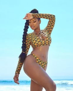 Divanewlook DRAWSTRING STRAP SWIMSUIT New In