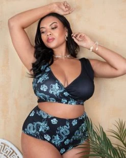 Divanewlook FLYING DRAGON SWIMSUIT New In