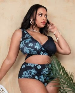 Divanewlook FLYING DRAGON SWIMSUIT New In
