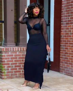 伊登 FRINGED MAXI SKIRT SET