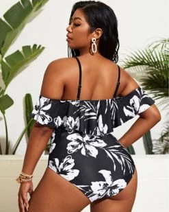 Divanewlook RUFFLE EDGE SLING SWIMSUIT