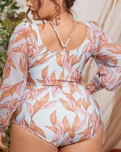 Divanewlook New In MAPE LEAVES SWIMSUIT