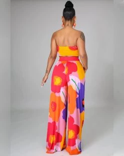 Divanewlook SUMMER FLOWERS PANTS SET
