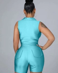 金爱萱 New In Jade Honey Short Set