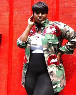 梦欧菲 Sale The Camo Lip Jacket