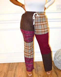 Divanewlook AUTUMN FEST PANT | COLOR BLOCK PANTS