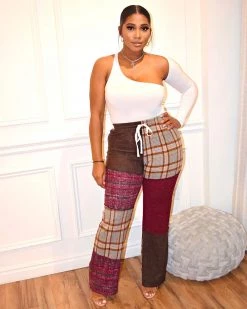 Divanewlook AUTUMN FEST PANT | COLOR BLOCK PANTS