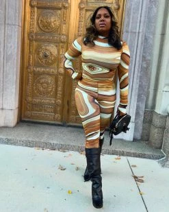 Divanewlook Brown Swirl Set New In