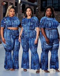 迪芙 New In I DREAM OF DENIM BELL BOTTOMS SET