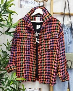 Divanewlook New In Disco Flannel Shacket