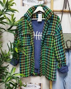 Divanewlook New In Disco Flannel Shacket