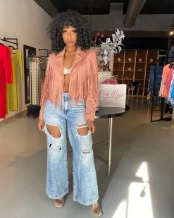 Divanewlook Even Richer Fringe Jacket New In