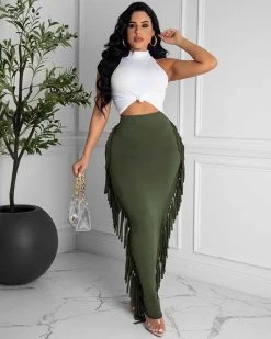 Divanewlook Destiny Fringe Skirt