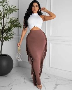 Divanewlook Destiny Fringe Skirt