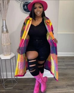 汇美森 Flavor Flannel Trench Sale