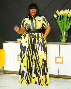 Divanewlook GEOMETRIC PALAZZO SET New In