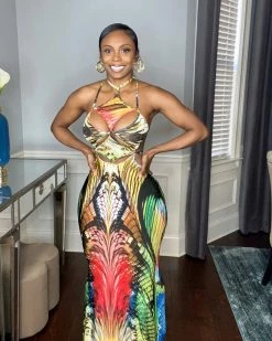 海滨 Laced Up Maxi Dress