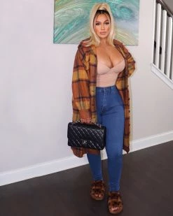 华冠丽 New In AUTUMN FLANNEL JACKET