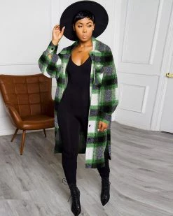 华冠丽 New In AUTUMN FLANNEL JACKET