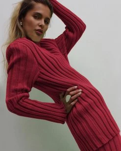 Divanewlook New In Cozy Girl Colorful Sweater Pant Set