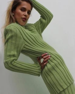 Divanewlook New In Cozy Girl Colorful Sweater Pant Set