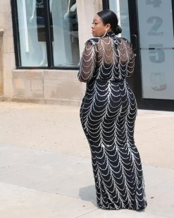 馨衣竹 New In Ileana Sequins Mesh Gown