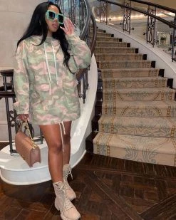 Divanewlook Play In Comfort Camo Dress