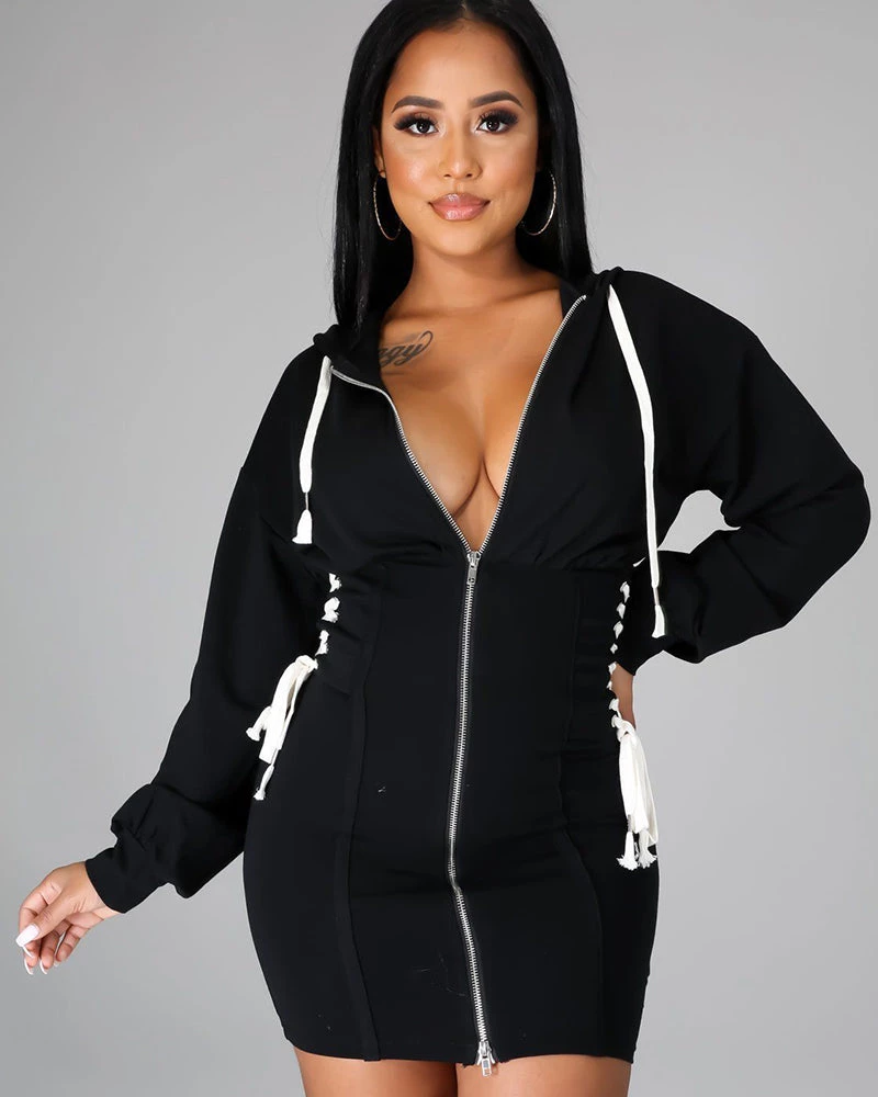 Divanewlook New In Bad Ass Hoodie Dress 4 Divanewlook New In Bad Ass Hoodie Dress