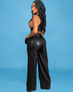 Divanewlook Chic Leather Pants New In