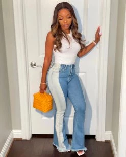 Divanewlook New In Miley Denim Pants