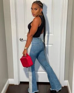 Divanewlook New In Miley Denim Pants