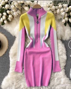 Divanewlook “Mood Board “ Knitted Dress