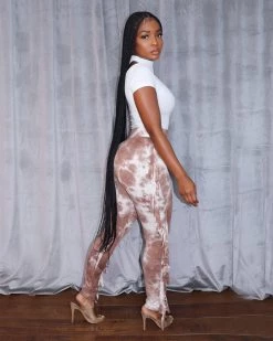 Divanewlook Misty Rose Marble Pant New In