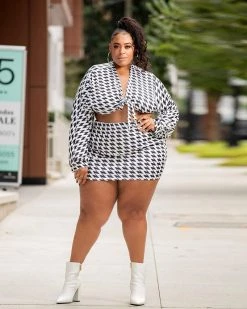 Divanewlook New In Trippy Print Dress Set