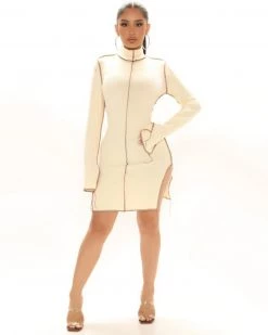 Divanewlook Walk In And Stare Midi Dress New In