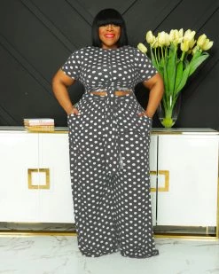 Divanewlook New In Polka Dot All Tied Up Set
