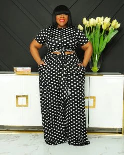 Divanewlook New In Polka Dot All Tied Up Set