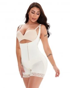 思晨妮 Side Zipper Booty Boosting Body Suit