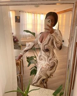 索菲娅 WORK OF ART MAXI DRESS