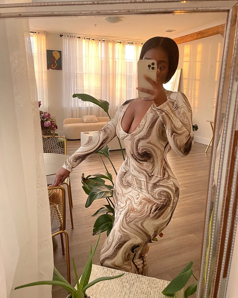 索菲娅 WORK OF ART MAXI DRESS 1 索菲娅 WORK OF ART MAXI DRESS