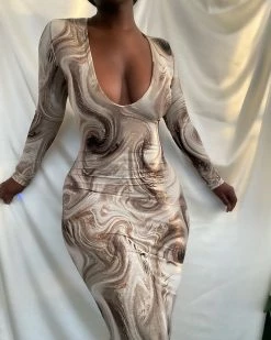 索菲娅 WORK OF ART MAXI DRESS 7 索菲娅 WORK OF ART MAXI DRESS