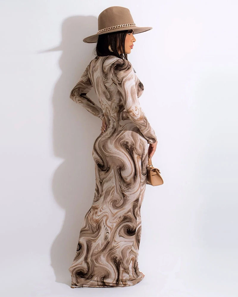 索菲娅 WORK OF ART MAXI DRESS 5 索菲娅 WORK OF ART MAXI DRESS