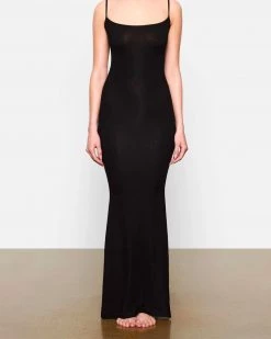 Divanewlook New In SOFT LOUNGE LONG SLIP DRESS