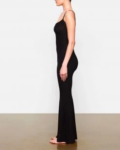Divanewlook New In SOFT LOUNGE LONG SLIP DRESS