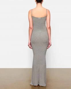 Divanewlook New In SOFT LOUNGE LONG SLIP DRESS