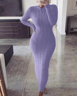 Divanewlook Hug Me Maxi Sweater Dress