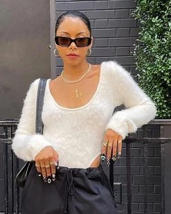 Divanewlook Living In It Cozy Bodysuit New In